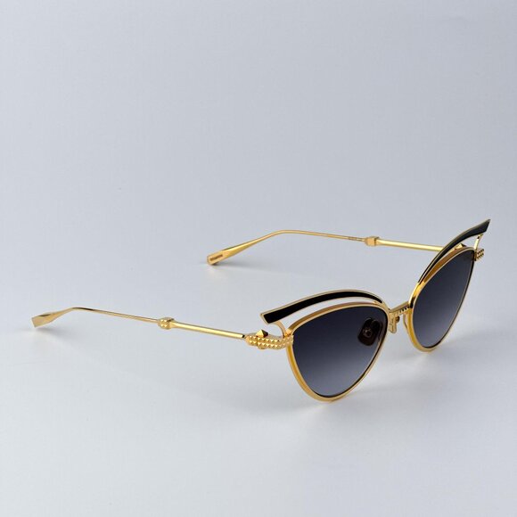 Valentino Women BRAND NEW Sunglasses Titanium Gold Grey Cat Eye V - GLASSLINER - Picture 8 of 12